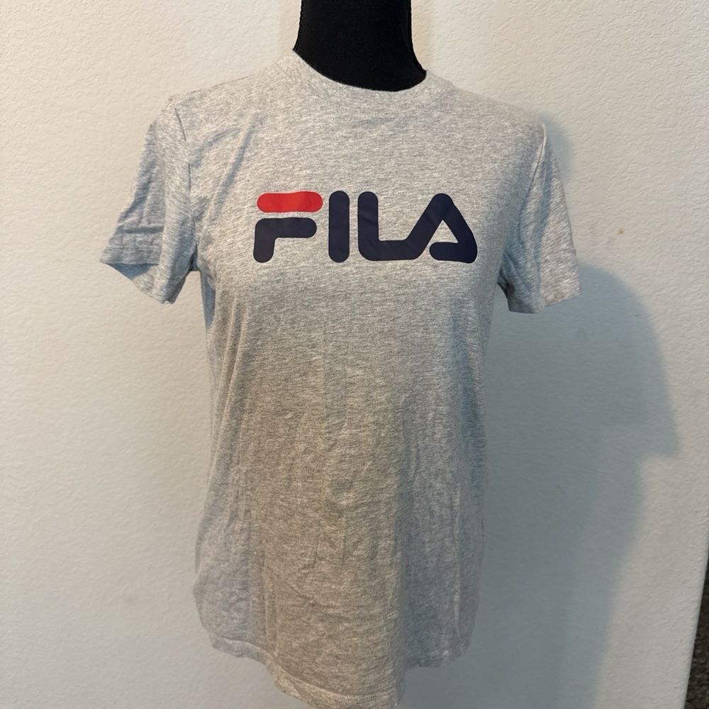 Fila Heather Gray Logo Tee